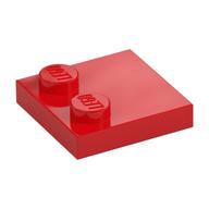 Plate Special 2 x 2 with Only 2 studs — Red