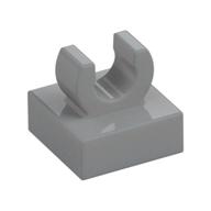 Tile Special 1 x 1 with Clip with Rounded Edges — Light Bluish Gray
