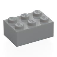 Brick 2 x 3 — Light Bluish Gray