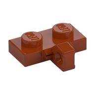 Hinge Plate 1 x 2 Locking with 1 Finger on Side, without Groove — Dark Orange