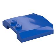 Brick Wedged, Curved Triple 4 x 4 x 2/3 with 2 Studs — Blue