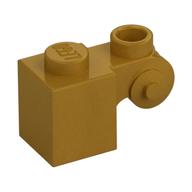 Brick Special 1 x 1 with Scroll with Open Stud — Pearl Gold