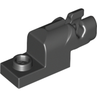 Launcher, Plate Special 1 x 2 with Mini Blaster — Black
