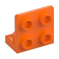Bracket 1 x 2 - 2 x 2 Inverted — Orange