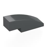 Brick Curved 3 x 1 No Studs — Dark Bluish Gray