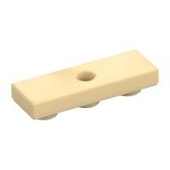 Tile Special 1 x 3 Inverted with Center Hole — Tan