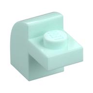 Brick Curved 1 x 2 x 1 1/3 with Curved Top — Light Aqua