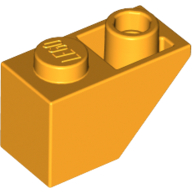 Slope Inverted 45° 2 x 1 — Bright Light Orange