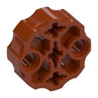 Large Figure Weapon, Barrel with 2 Pin Holes and 3 Axle Holes — Dark Orange