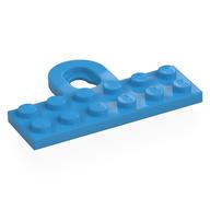Plate Special 2 x 6 with Wall Mount Hook — Dark Azure