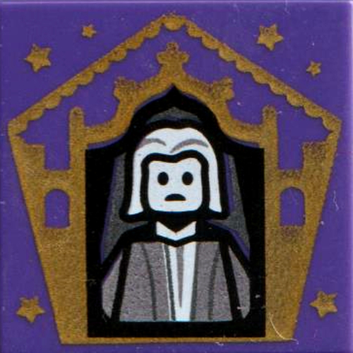 Tile 2 x 2 with Wizard Card Nicholas Flamel print — Dark Purple