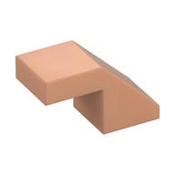 Slope 45° 2 x 1 with 2/3 Inverted Cutout and no stud — Nougat