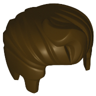 Hair Swept Back with Forelock — Dark Brown
