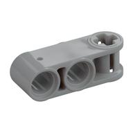 Technic Axle and Pin Connector Perpendicular 3L with 2 Pin Holes — Light Bluish Gray