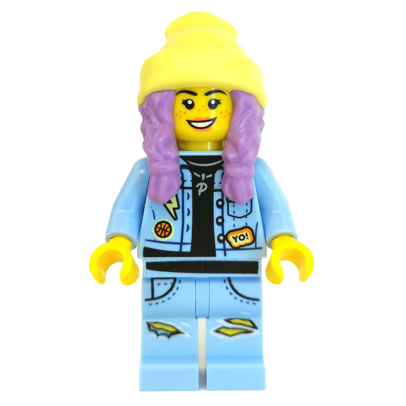 Parker L. Jackson - Denim Jacket with Beanie (Smile / Grumpy)