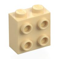 Brick Special 1 x 2 x 1 2/3 with 4 Studs on 1 Side — Tan