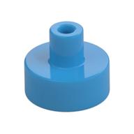 Tile Round 1 x 1 with Hollow Bar — Dark Azure
