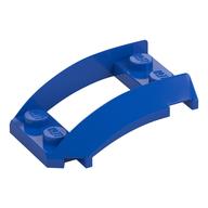 Wheel Arch, Curved Wedge 4 x 3 with 2 x 2 Opening and 4 Studs — Blue