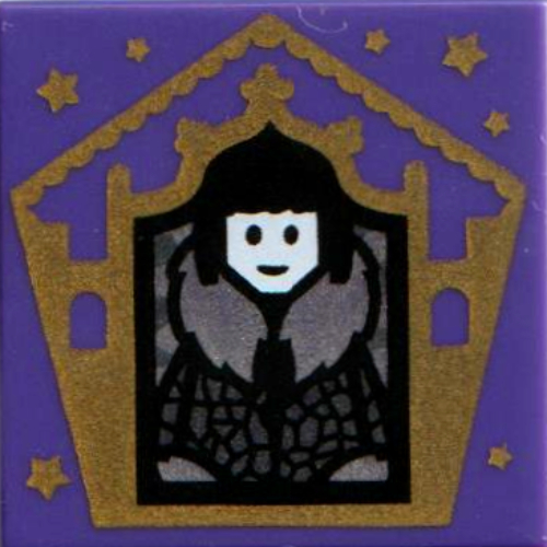 Tile 2 x 2 with Wizard Card Olympe Maxime print — Dark Purple