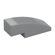 Brick Curved 3 x 1 No Studs — Light Bluish Gray
