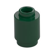 Brick Round 1 x 1 Open Stud — Dark Green