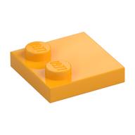 Plate Special 2 x 2 with Only 2 studs — Bright Light Orange