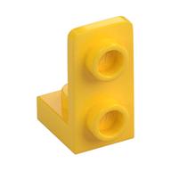 Bracket 1 x 1 - 1 x 2 Inverted — Yellow