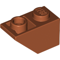 Slope Inverted 45° 2 x 1 — Dark Orange