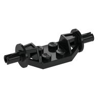 Plate Special 2 x 2 with Wheels Holder Wide - Technic Pins — Black