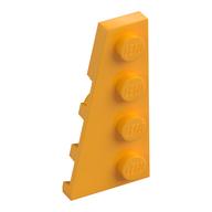 Wedge Plate 4 x 2 Left — Bright Light Orange