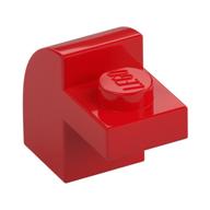 Brick Curved 1 x 2 x 1 1/3 with Curved Top — Red