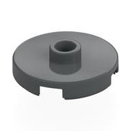 Plate Special Round 2 x 2 with Center Stud (Jumper Plate) — Dark Bluish Gray