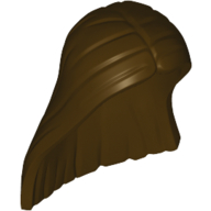 Hair Long and Straight, Center Parted — Dark Brown