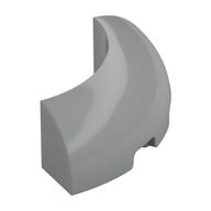 Brick Round Corner 3 x 3 x 1 No Studs — Light Bluish Gray