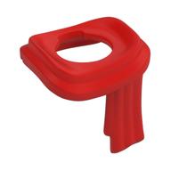 Minifig Neckwear Long Scarf Wrapped Around Neck — Red