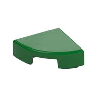 Tile Round 1 x 1 Quarter — Green