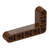 Technic Beam 3 x 5 L-Shape Thick — Reddish Brown