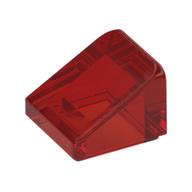 Slope 30° 1 x 1 x 2/3 (Cheese Slope) — Trans-Red