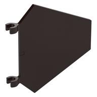 Flag 5 x 6 Hexagonal with U Clips — Dark Brown