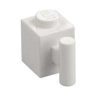 Brick Special 1 x 1 with Handle — White