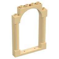 Panel 1 x 6 x 7 with 2 Columns and Arch — Tan