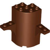 Panel 3 x 3 x 5 Quarter Round with 2 1 x 2 Arches (Tree) — Reddish Brown