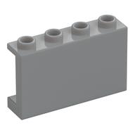 Panel 1 x 4 x 2 with Side Supports - Hollow Studs — Light Bluish Gray