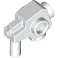 Weapon Gun / Blaster with Studs on Side — White