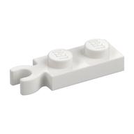 Plate Special 1 x 2 with Clip Vertical on End — White