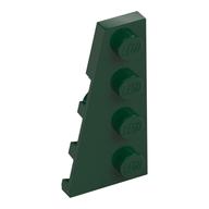 Wedge Plate 4 x 2 Left — Dark Green