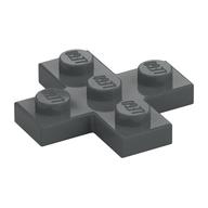 Plate 3 x 3 Cross — Dark Bluish Gray