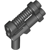 Weapon Gun / Pistol Two Barrel, 10 Ribs — Black