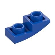 Brick Curved 2 x 1 Inverted — Blue