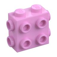 Brick Special 1 x 2 x 1 2/3 with 8 Studs on 3 Sides — Bright Pink